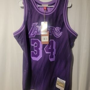 Mitchell & Ness Lakers 96-97 Shaquille O’Neal Monochrome Swingman Jersey Size XL